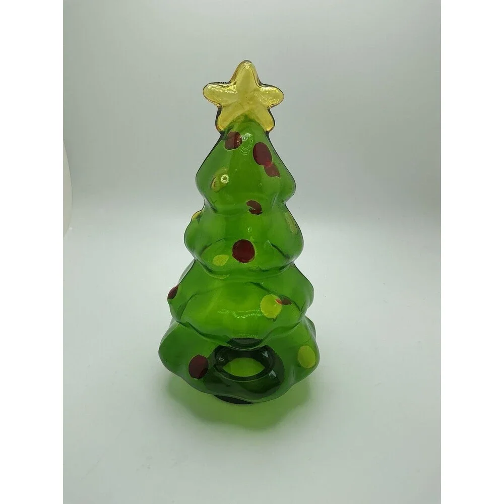 Vintage Cherry Designs D'Lights Green Christmas Tree Molded Light Bulb Cover
